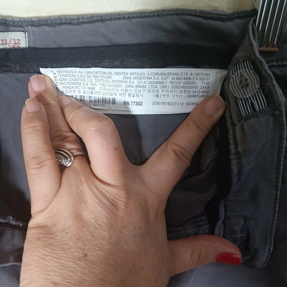 Zara Men's Slate Cargo Pants - Picture 5 of 10